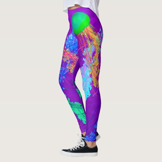 Jellyvis op Paars - Leggings (Links)