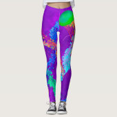 Jellyvis op Paars - Leggings (Voorkant)