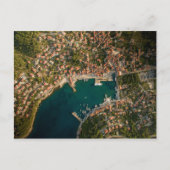 JELSA, HVAR, KROATIË — AERIAL UITZICHT BRIEFKAART (Voorkant)