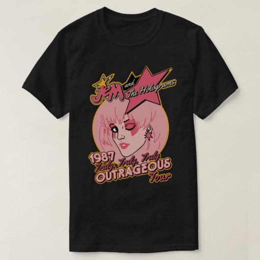 Jem Buitenaardse rondleiding T-Shirt.png T-shirt (Design voorkant)