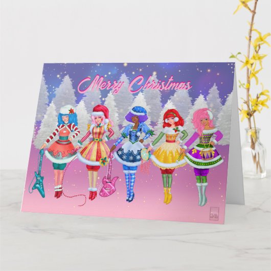 Jem & the Holograms Christmas Card Kaart (Gele Bloem)