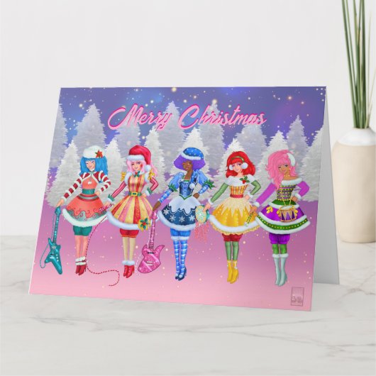 Jem & the Holograms Christmas Card Kaart (Voorkant)