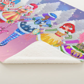 Jem & the Holograms Christmas Sherpa blanket Sherpa Deken