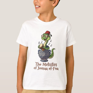 Jemaa el-Fna Melodieën Lieve Cobra Drummer Mascott T-shirt