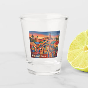 Jemaa el-Fnaa Marokko Shot Glas