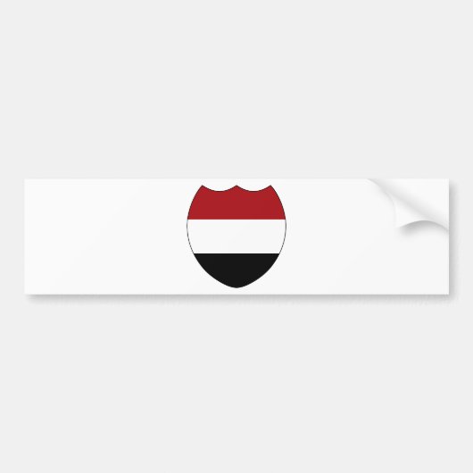 Jemen Bumpersticker (Voorkant)