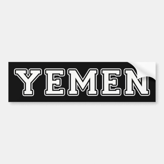 Jemen Bumpersticker (Voorkant)
