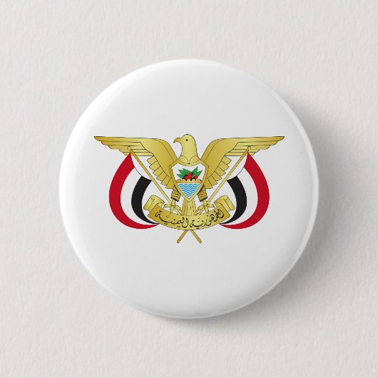 jemen embleem ronde button 5,7 cm (Voorkant)