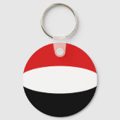Jemen Fisheye Flag Sleutelhanger (Voorkant)