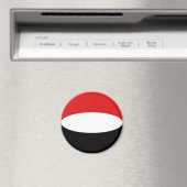 Jemen Fisheye Vlag Magneet (Insitu (Vaatwasser))