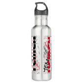 Jemen Flag Gorheerlijk Patriotic Waterfles (Achterkant)