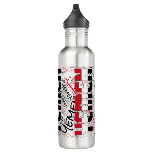 Jemen Flag Gorheerlijk Patriotic Waterfles (Rechts)