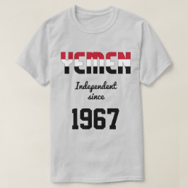 Jemen Flag Independence Celebration T-shirt