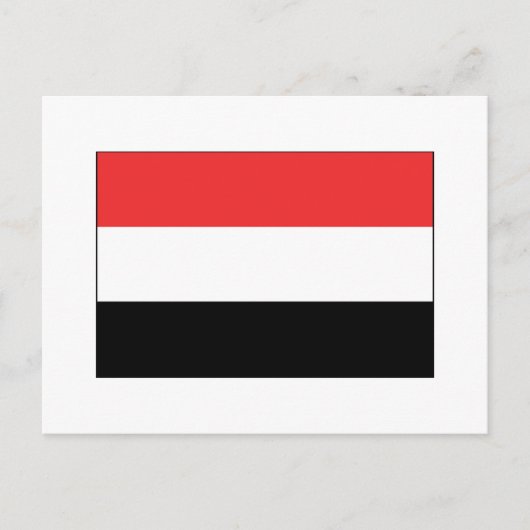 Jemen FLAG International Briefkaart (Voorkant)