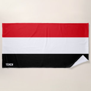 Jemen Flag Splendid Patriotic Strandlaken
