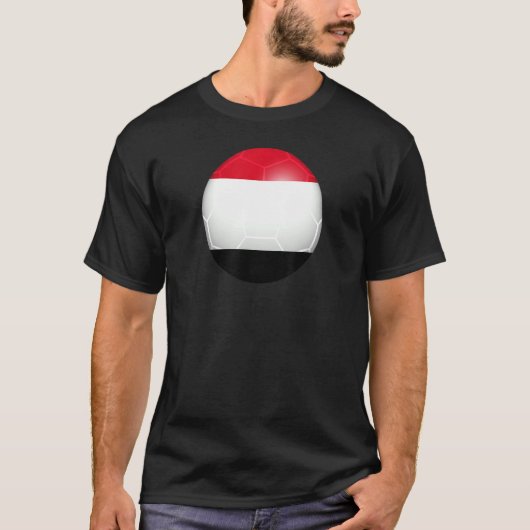 Jemen Futbol Flag T-shirt (Voorkant)