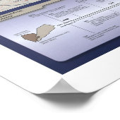 Jemen - Gedetailleerde kaart - 2002 Poster (Hoek)