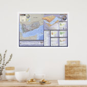 Jemen - Gedetailleerde kaart - 2002 Poster (Keuken)