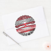 Jemen Jemenitisch Österreichisch Baum Ronde Sticker (Envelop)