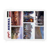 Jemen - Mozaïek - Magnet Magneet (Horizontaal)