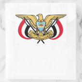 Jemen Nationaal embleem Rechthoekige Sticker (Tas)