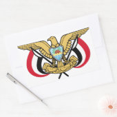 Jemen Nationaal embleem Rechthoekige Sticker (Envelop)