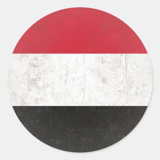 Jemen Ronde Sticker (Voorkant)