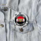 Jemen Round Emblem Ronde Button 7,6 Cm (In situ)
