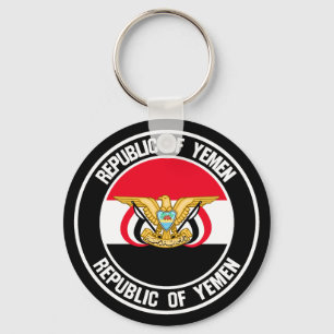 Jemen Round Emblem Sleutelhanger