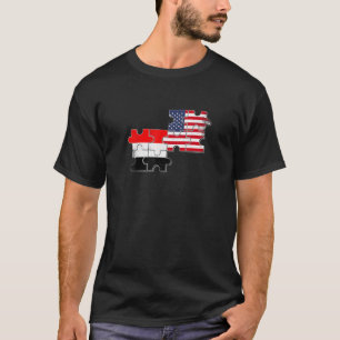Jemen Verenigde Staten Jemenitische Amerikaanse vl T-shirt