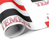 Jemen vlag ا ي م Arabisch en Engels WordArt Paper Cadeaupapier (Rol Hoek)