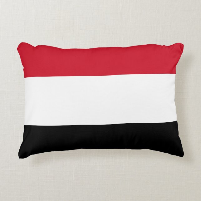 Jemen vlag accent kussen (Voorkant)
