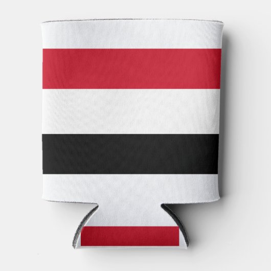 Jemen vlag blikjeskoeler (Voorkant)
