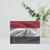Jemen vlag briefkaart (Staand voorkant)