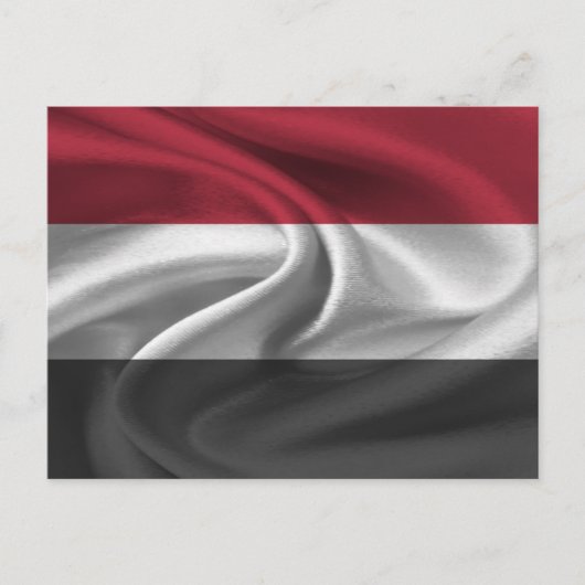 Jemen vlag briefkaart (Voorkant)