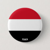 Jemen Vlag charmerend patriottisch Ronde Button 5,7 Cm (Voorkant)