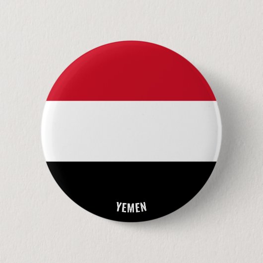 Jemen Vlag charmerend patriottisch Ronde Button 5,7 Cm (Voorkant)