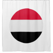 Jemen vlag douchegordijn (Voorkant)