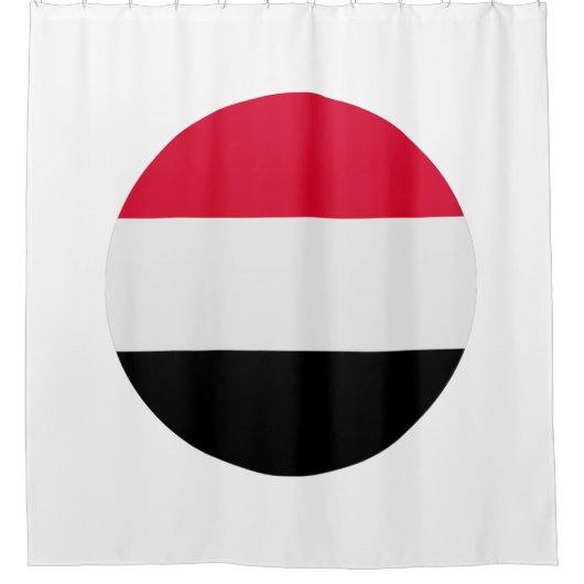 Jemen vlag douchegordijn (Voorkant)