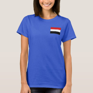 Jemen Vlag en Kaart Dk T-Shirt