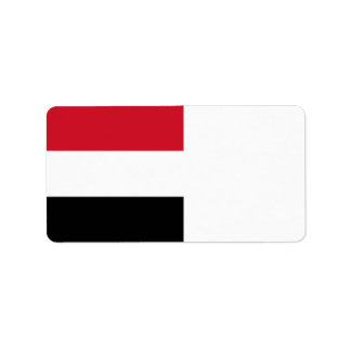 Jemen vlag etiket