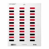 Jemen vlag etiket (Full Sheet)
