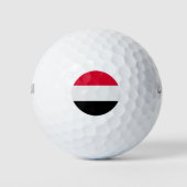 Jemen vlag golfballen (Voorkant)