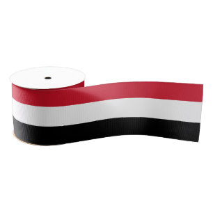 Jemen Vlag & Jemen reizen, vakantie/sport Grosgrain Lint