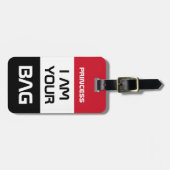 Jemen vlag & Jemenitische vlag, reizen/persoonlijk Bagagelabel (Voorkant horizontaal)