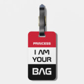 Jemen vlag & Jemenitische vlag, reizen/persoonlijk Bagagelabel (Achterkant verticaal)