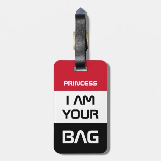 Jemen vlag & Jemenitische vlag, reizen/persoonlijk Bagagelabel (Achterkant verticaal)