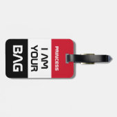 Jemen vlag & Jemenitische vlag, reizen/persoonlijk Bagagelabel (Achterkant horizontaal)