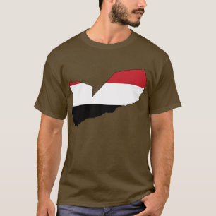 Jemen vlag-kaart t-shirt