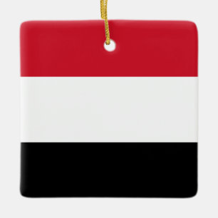 Jemen vlag keramisch ornament